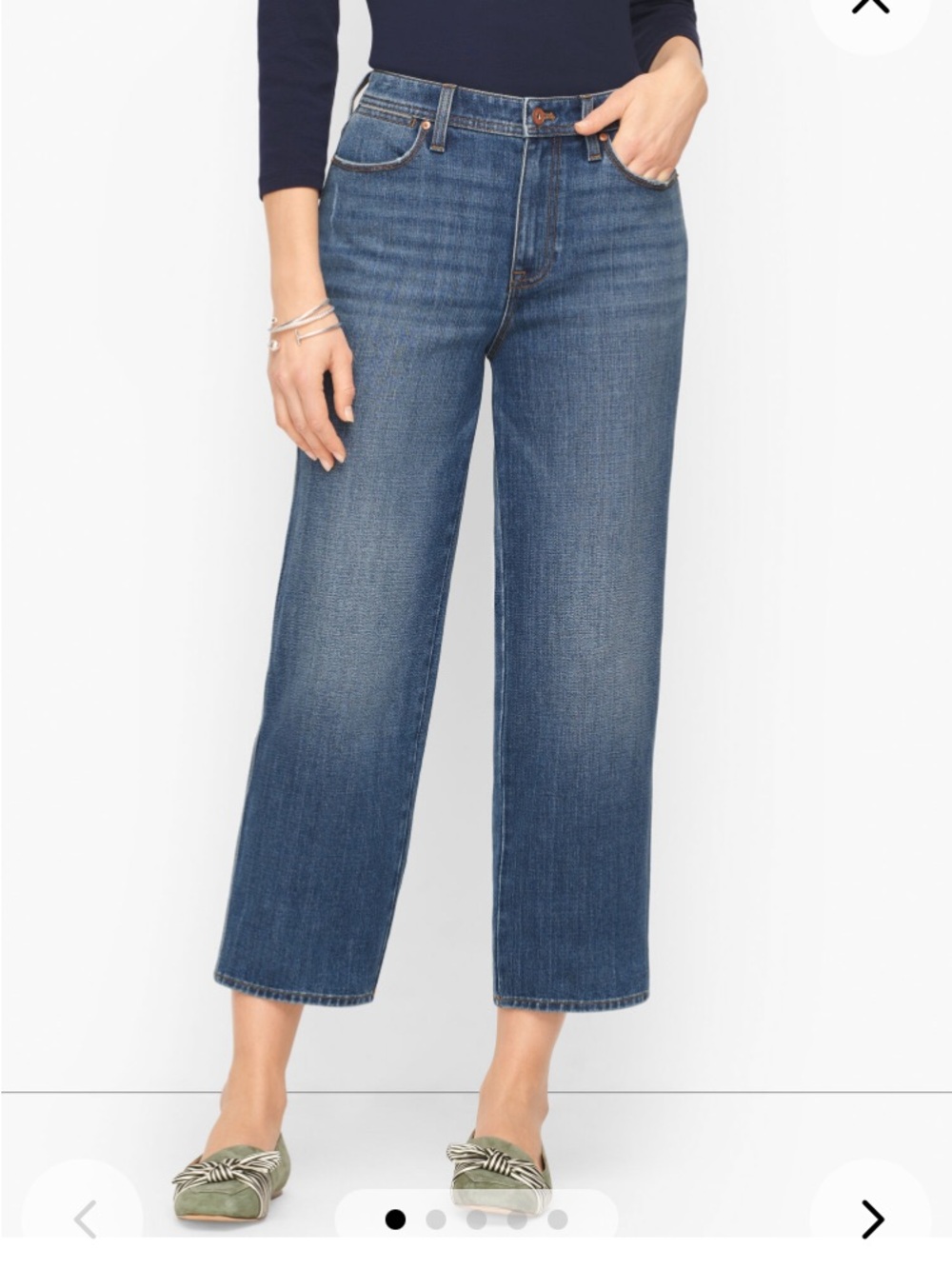 NWT Talbots Stovepipe Ankle Jeans Size 12
